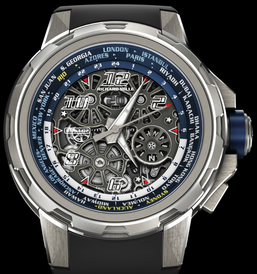 Cheap Fake Richard Mille RM 63-02 World Timer Automatic Watch
