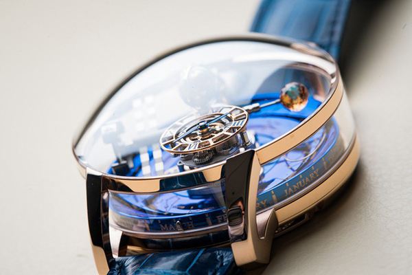 Grand Jacob&Co. Astronomia Solar Planets Replica Watches With Blue Leather Strap For Hot Recommendation