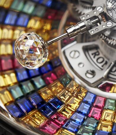 The diamonds make the timepiece more precious.