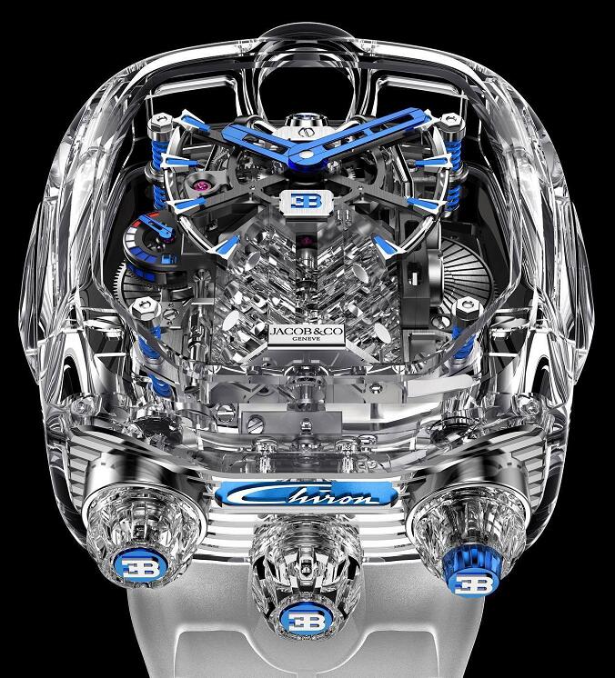 Best Luxury Jacob & Co. Bugatti Chiron Sapphire Crystal BU210.80 Replica Watches For US