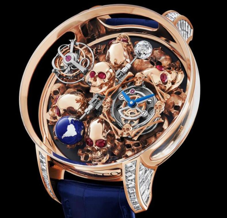 Swiss replica watches are fixed with showy diamonds.