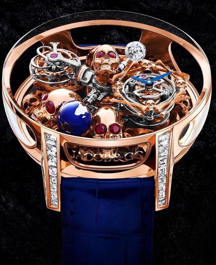 High Precious Online Replica Jacob & Co. Astronomia Tourbillon Art Skulls AT802.40.BD.UB.ABALA Watches