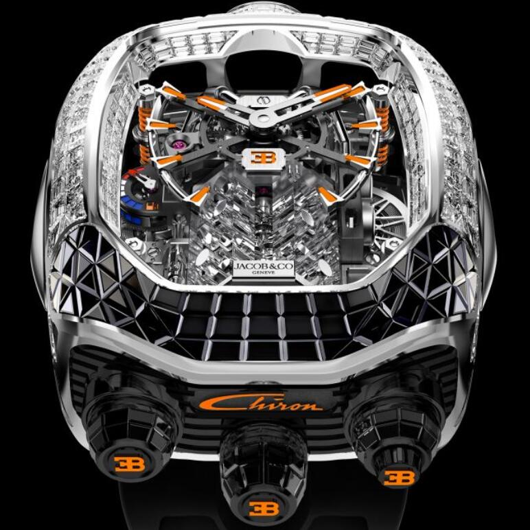 Swiss AAA Luxury Jacob & Co. Bugatti Chiron Tourbillon BU800.30.AA.UA.A Fake Watches