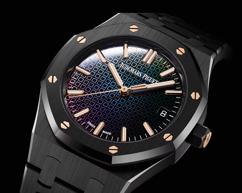 Vibrant New Ceramic-Cased Fake Audemars Piguet Royal Oak Watches Wholesale Online Made With Italian Jewelry Designer Carolina Bucci