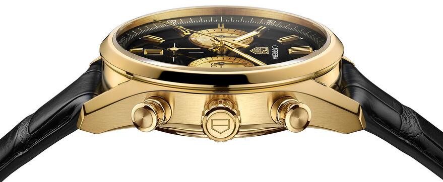 TAG Heuer Unveils Carrera Chronograph Fake Watches Online For Sale In Black And Gold