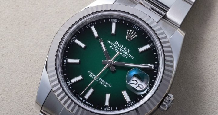 The 1:1 UK Replica Rolex Oyster Perpetual Datejust 41 Ombré Lacquer Green Dials (Ref. 126334)